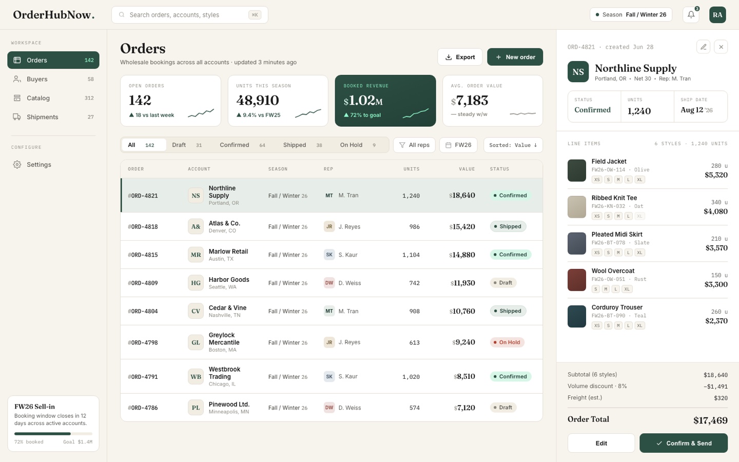 OrderHubNow screenshot